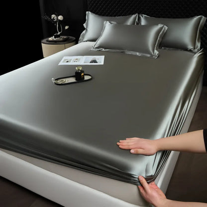 3-Piece Luxury Mulberry Silk Bed Sheet Set