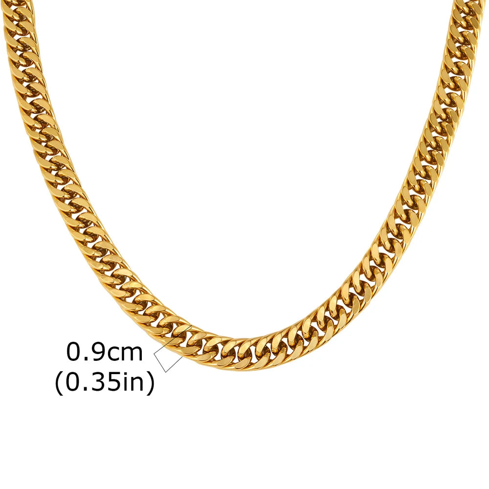 High Stainless Round Cuban Chain Daily