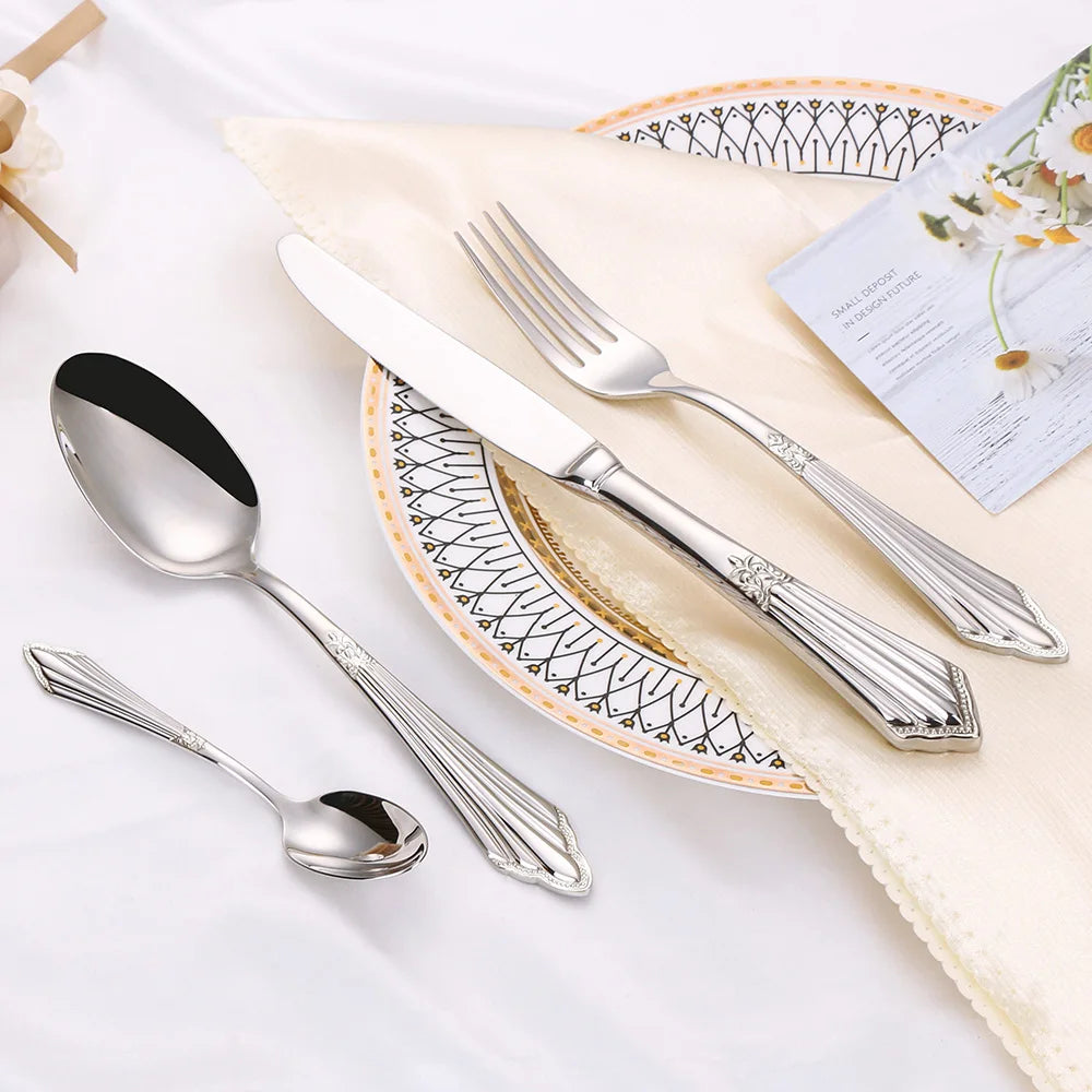 Metal Silver Cutlery Set Business Gifts