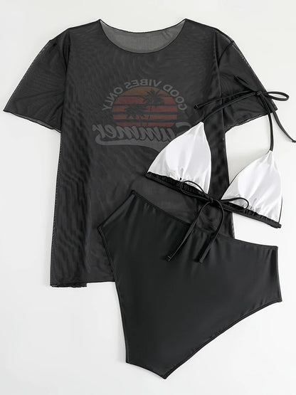 Solid Boys-Shorts Bikini