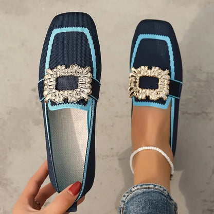 Women Comfortable Knitted Slip-on Shoes