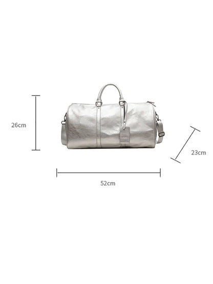 Lightweight PU Leather Duffel Bag