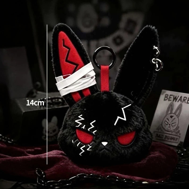 Gothic Bunny Keychain Rabbit Head