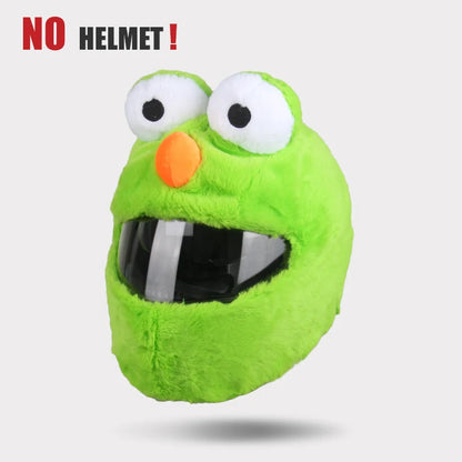 Plush Cartoon Full-Face Helmet Cover