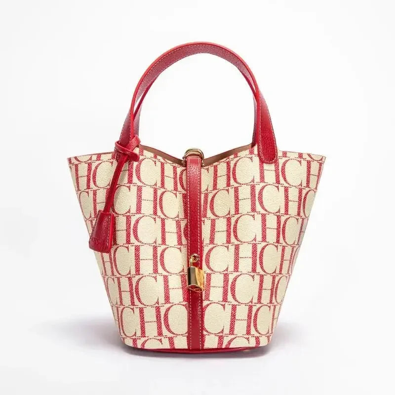 PVC Applique Bucket Tote