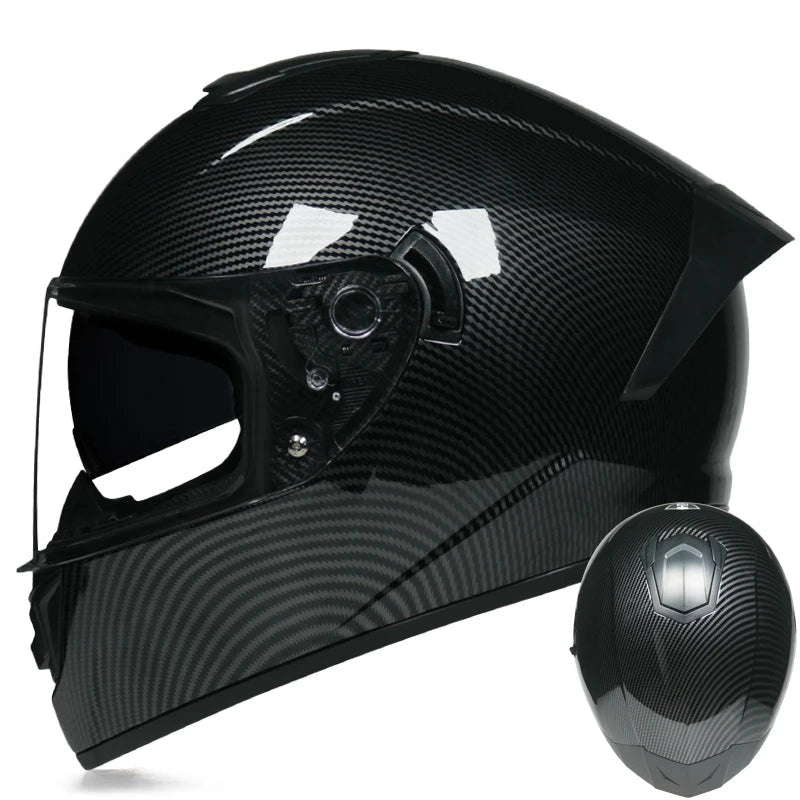 Double-Visor Full-Face Racing Helmet