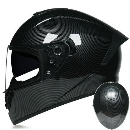 Double-Visor Full-Face Racing Helmet