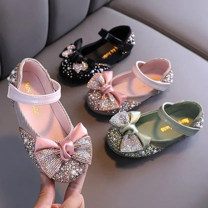 Pearl Rhinestone Thong Sandals