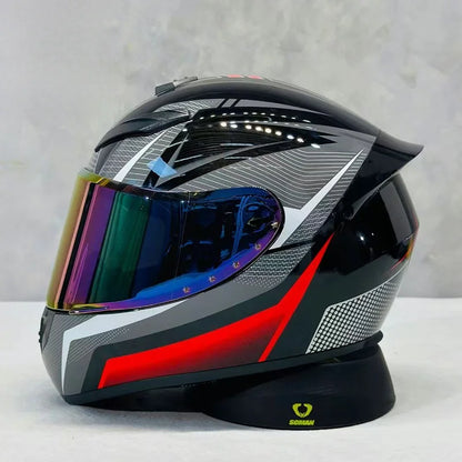 KEAZ Retro Vintage Full-Face Helmet