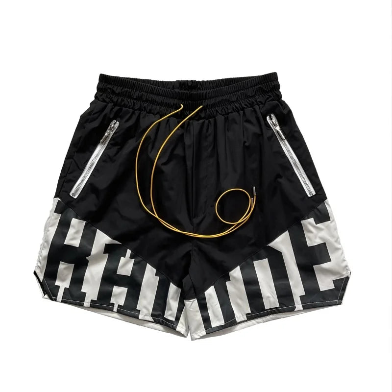 Letter Print Hip-Hop Beach Shorts