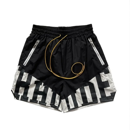 Letter Print Hip-Hop Beach Shorts