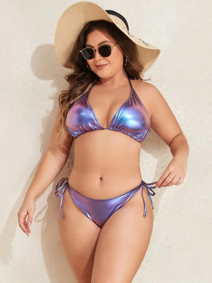 XL-4XL Plus Size High Waist Bikini Set