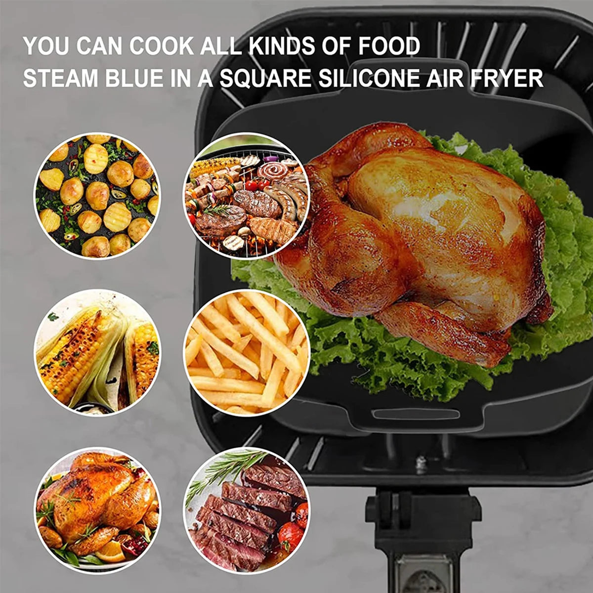 Silicone Fryer Accessories Air Pot