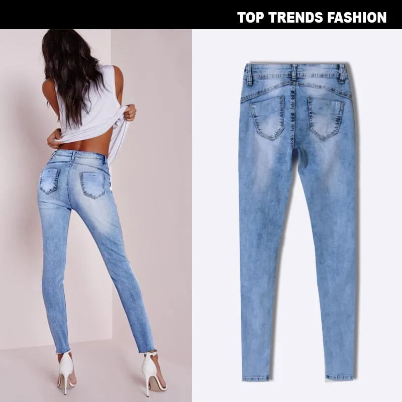 Patchwork Skinny Jeans