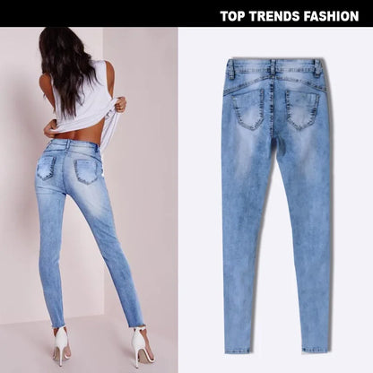 Patchwork Skinny Jeans