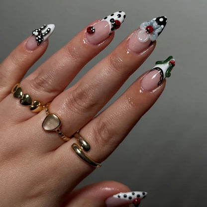 24Pcs French Ballerina Nail Tips