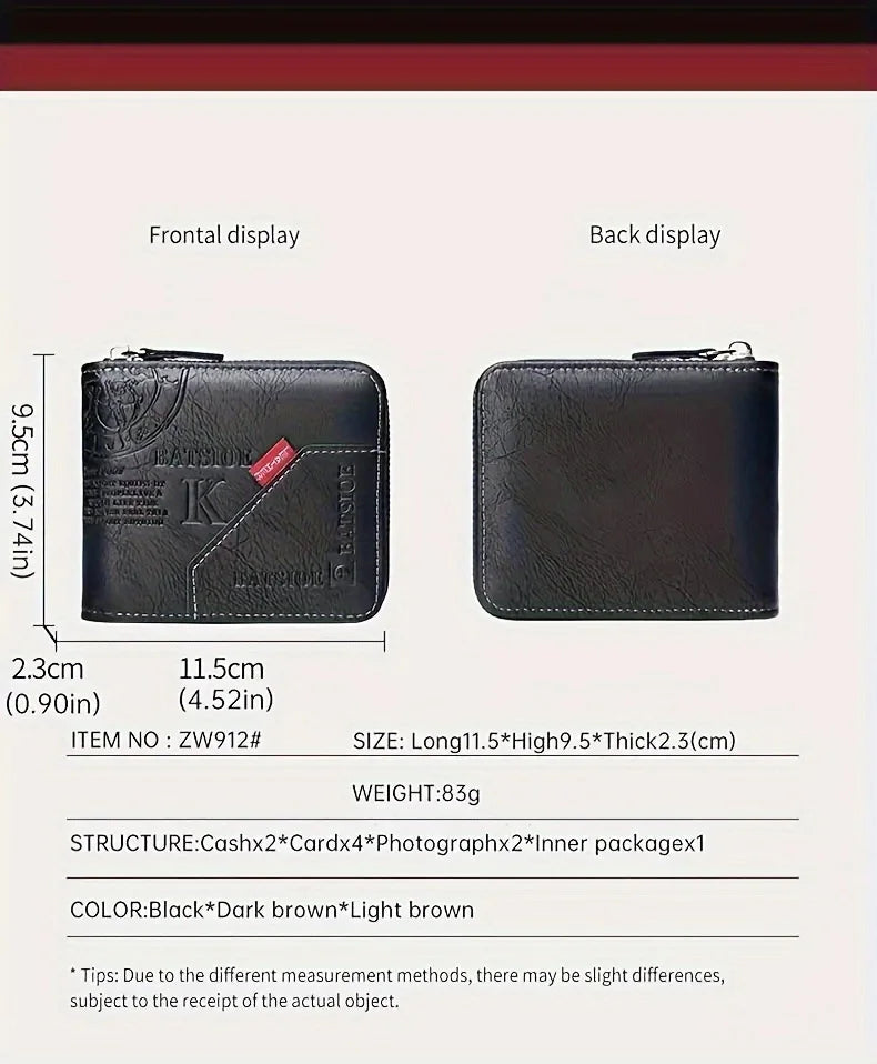 Faux Leather Men's Wallet