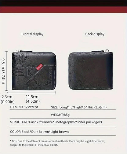 Faux Leather Men's Wallet