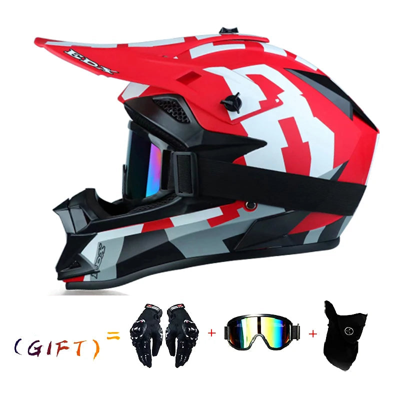 VGV Three-Piece Off-Road Motocross Helmet