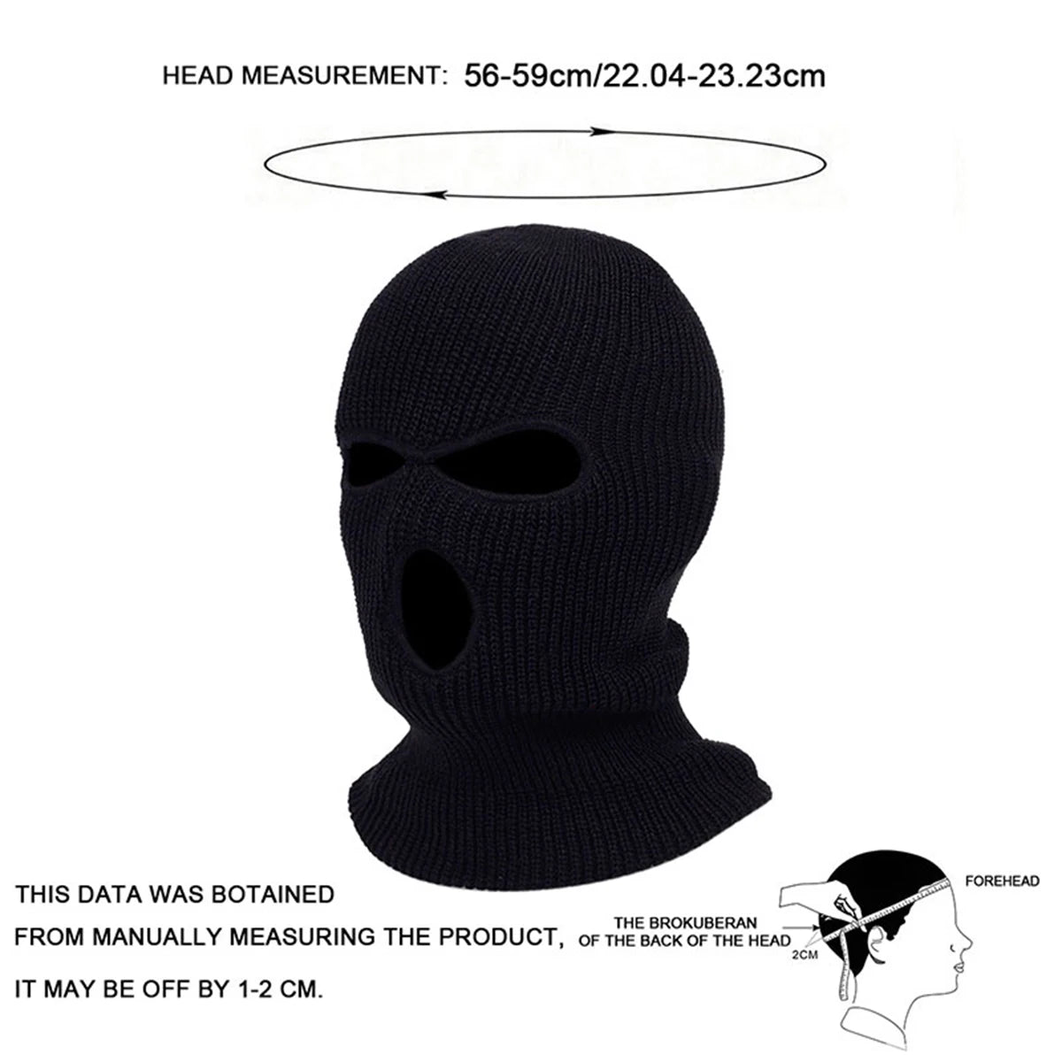 Men’s Solid Color Masked Beanie