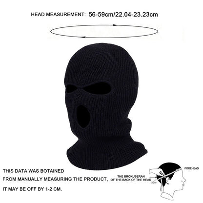 Men’s Solid Color Masked Beanie