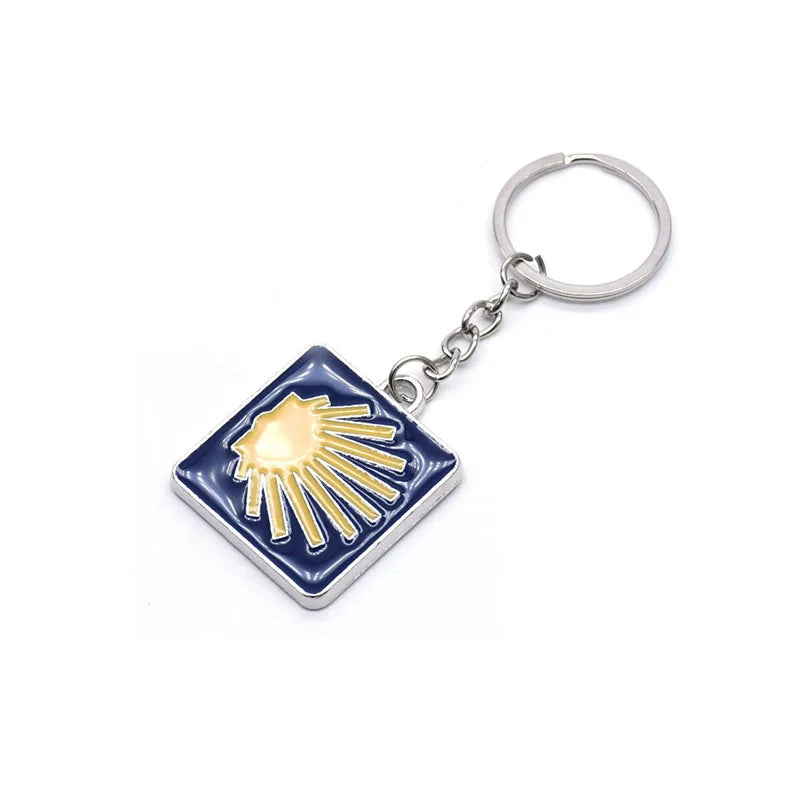 Geometric Square Santiago Enamel Shell