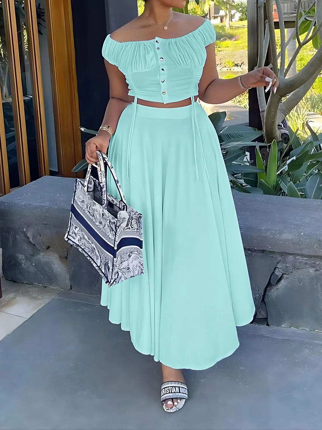 Elegant Two-Piece Summer Set