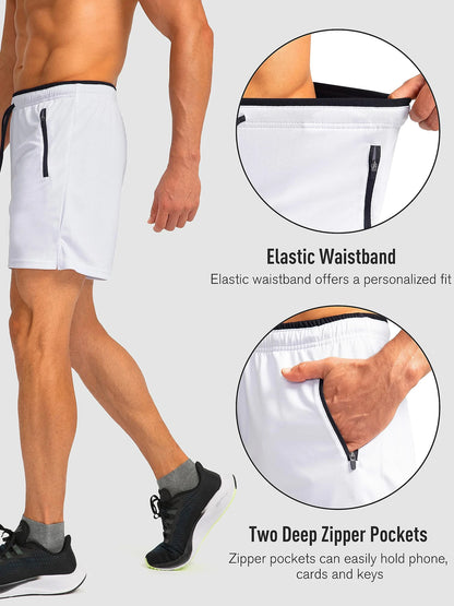 5-Inch Zippered Pocket Running Shorts