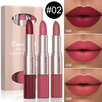 Waterproof Double Head Lipstick Set