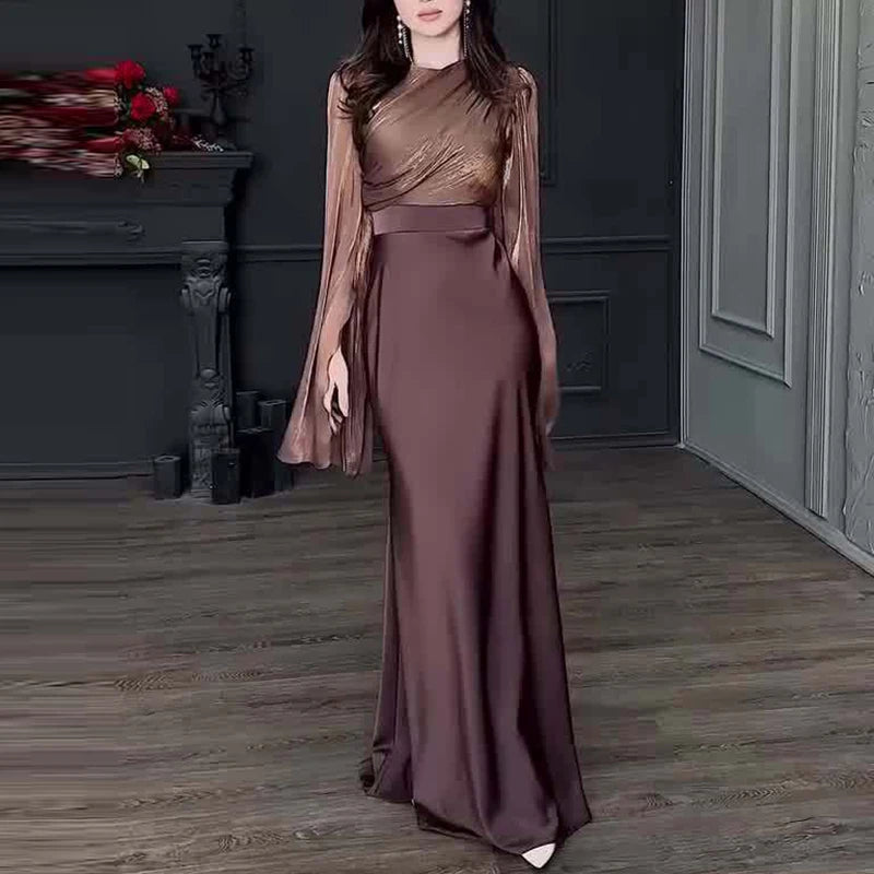 Vintage Satin Banquet Dress