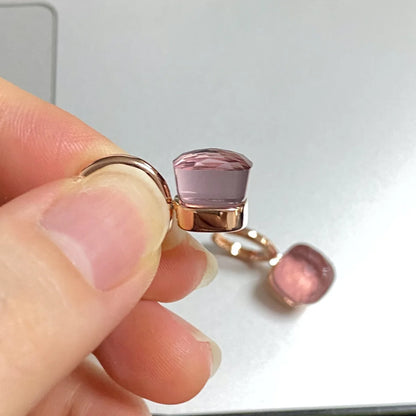 Square Crystal Earrings