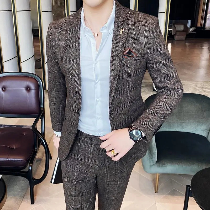 Slim Fit Business High Suit