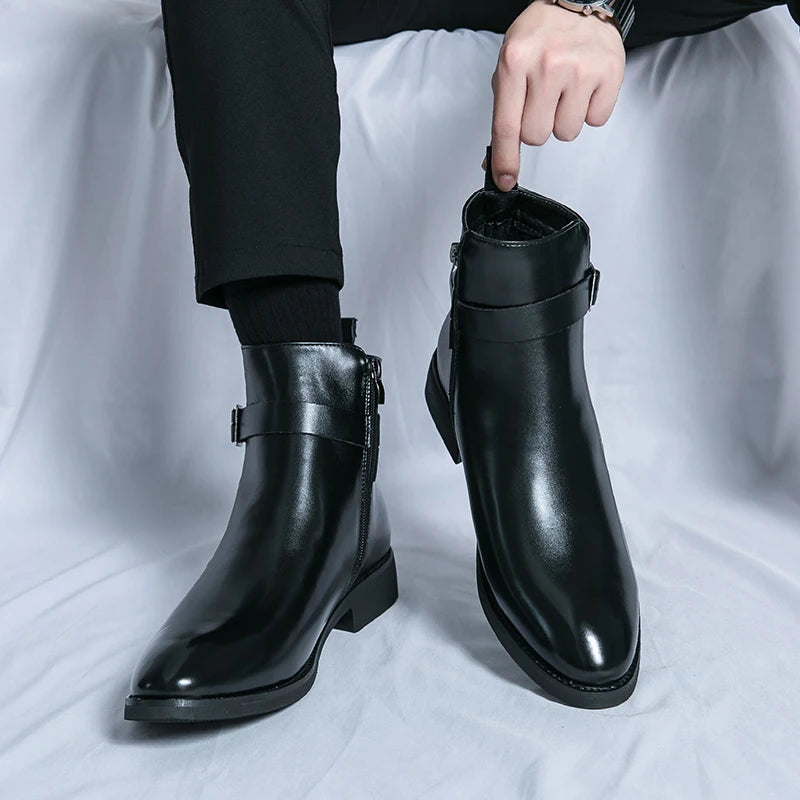 Waterproof Leather Riding Boots