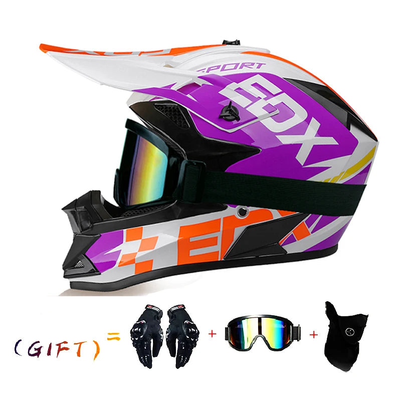 VGV Three-Piece Off-Road Motocross Helmet