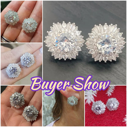 Geometric Zircon Studs