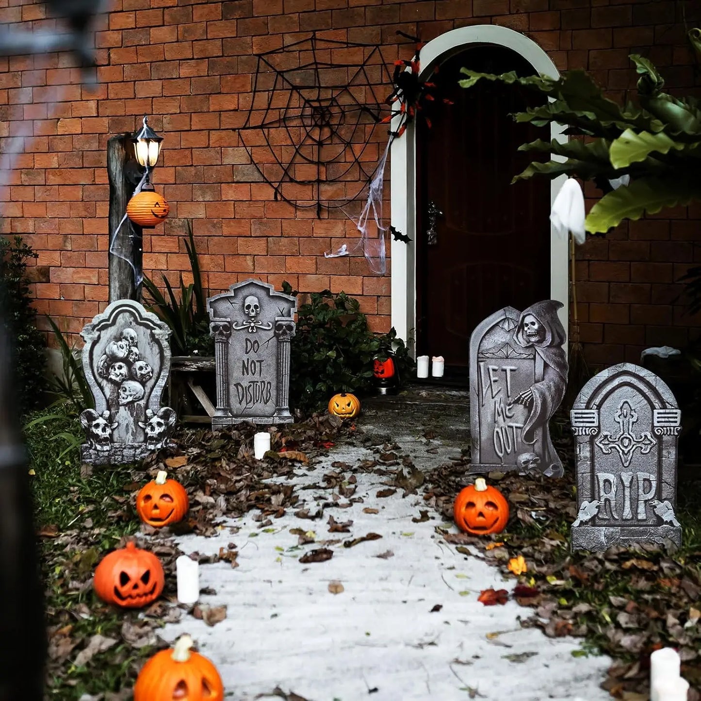 Skeleton Tombstone Yard Signs