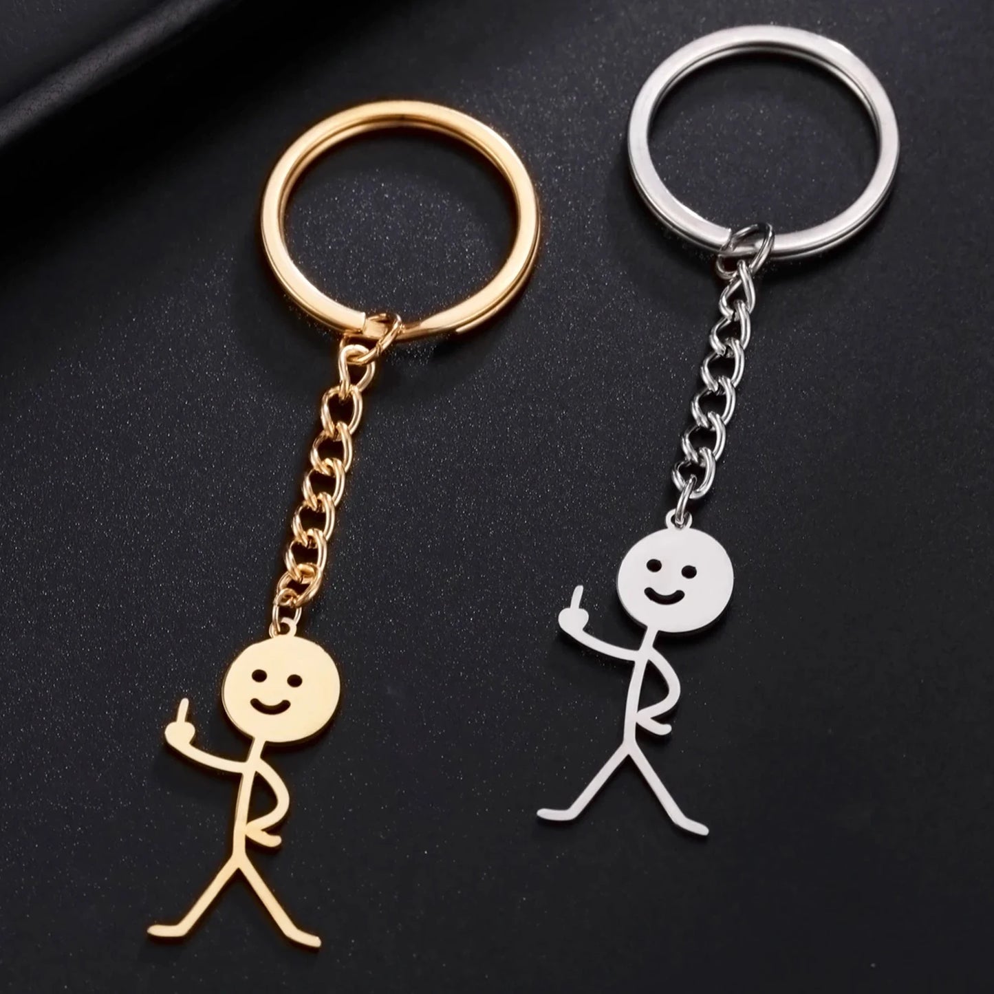 Teamer Funny Middle Finger Stickman