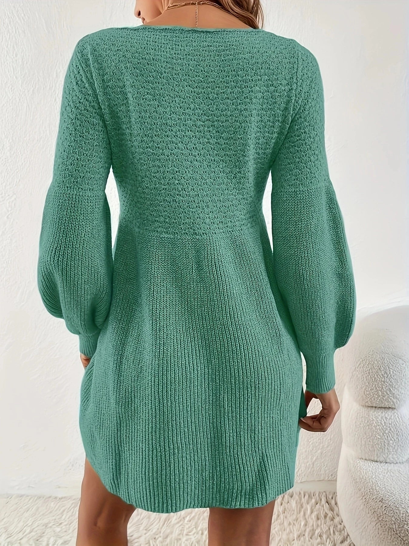Autumn Winter Knitted A-Line Sweater Dress