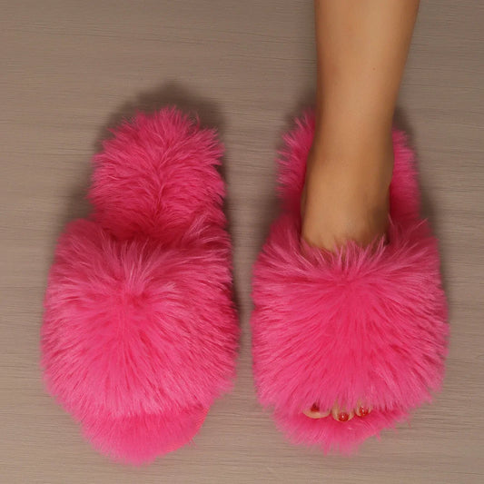 Faux Fur Winter Slippers