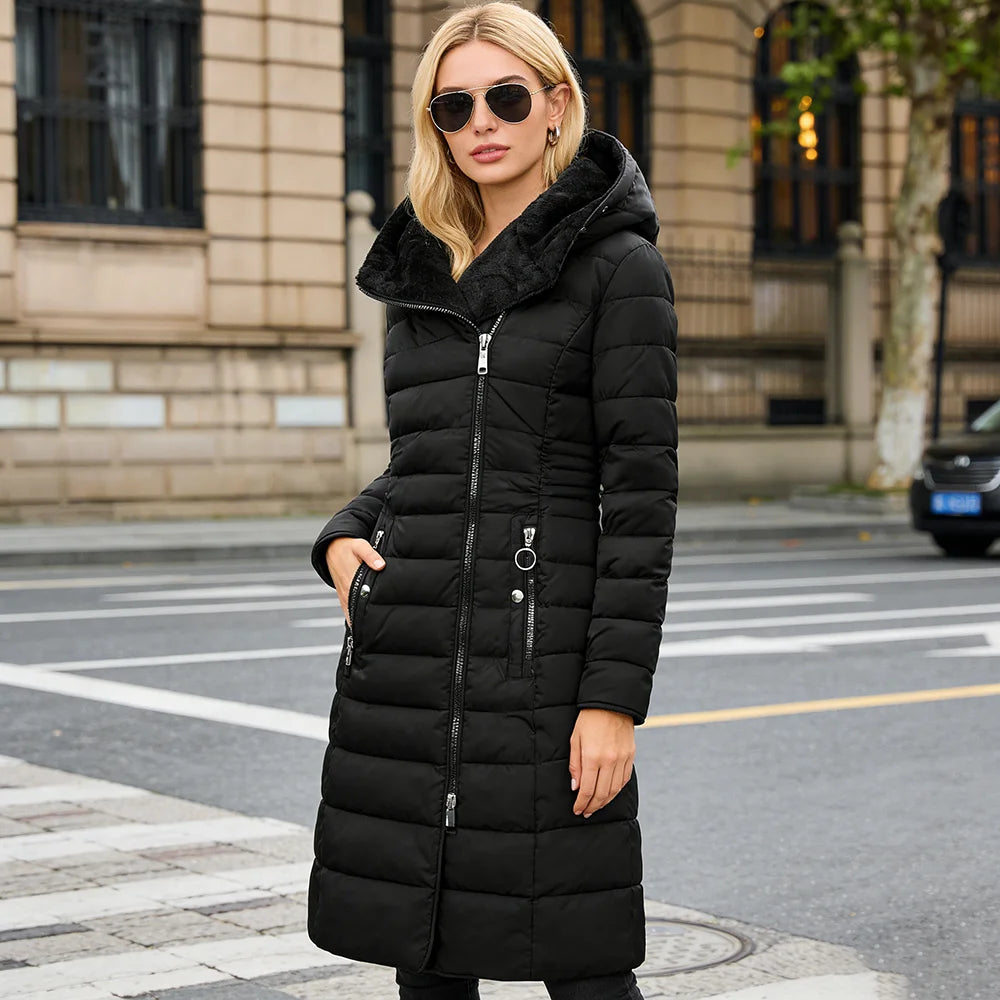 Padded Zip Hooded Coat