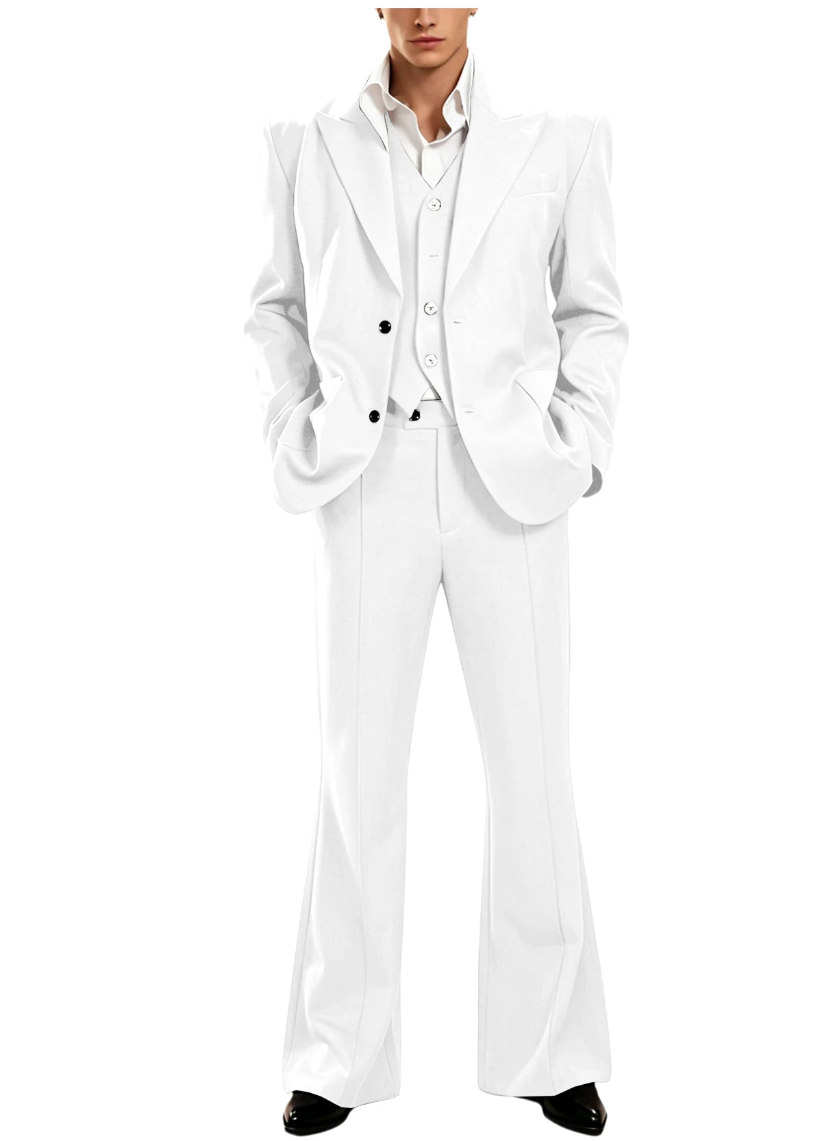 Vintage Peak Lapel Slim Suit