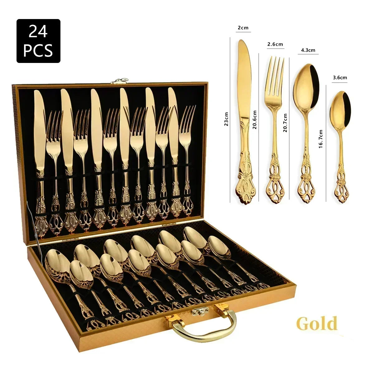 Luxury Gold Cutlery Set