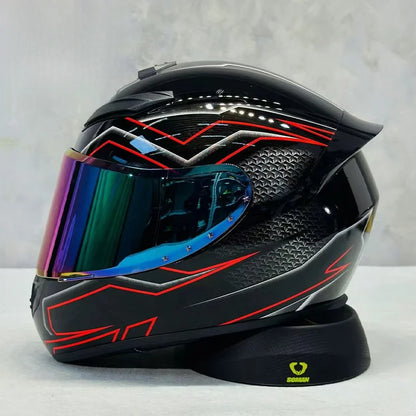 KEAZ Retro Vintage Full-Face Helmet