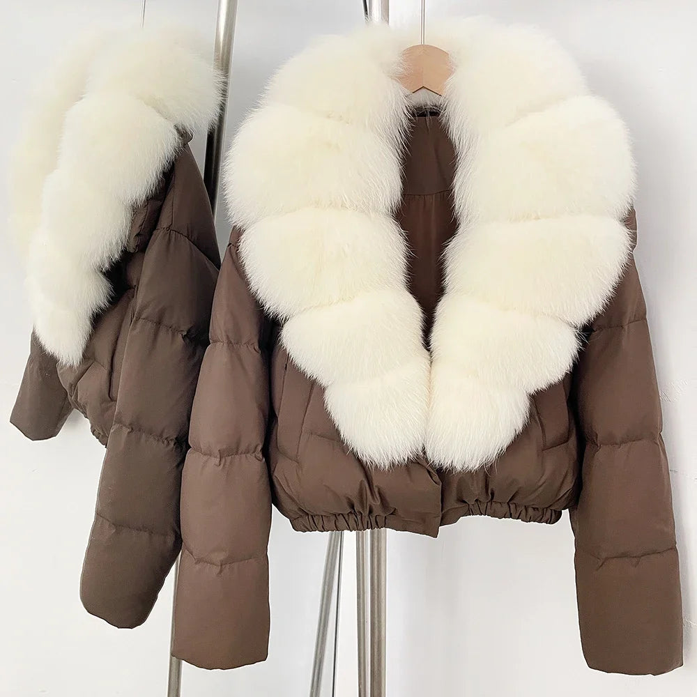 Fur Collar Duck Down Puffer Jacket