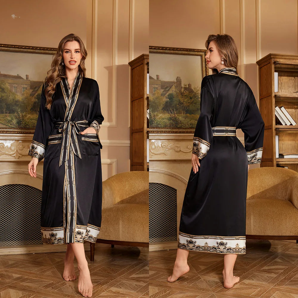 Printed Autumn Mid Robe