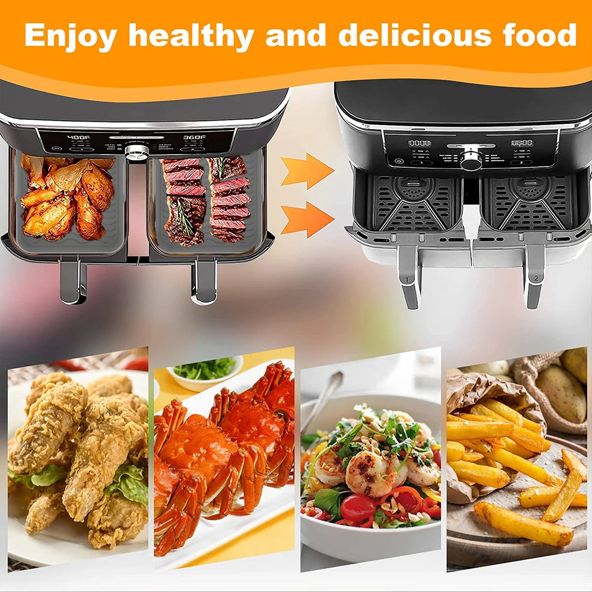 Silicone Fryer Accessories Air Pot