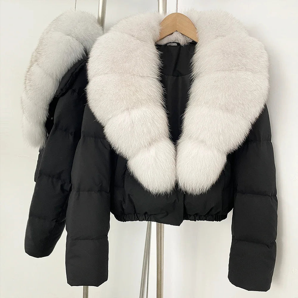 Fur Collar Duck Down Puffer Jacket