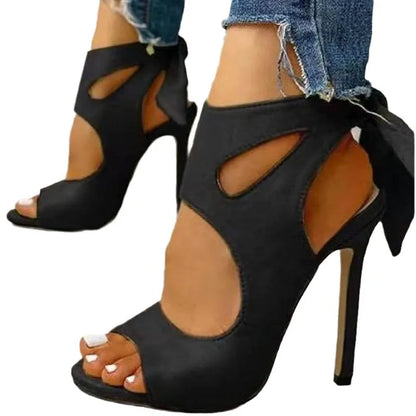 Lace-Up Gladiator Thin Heels