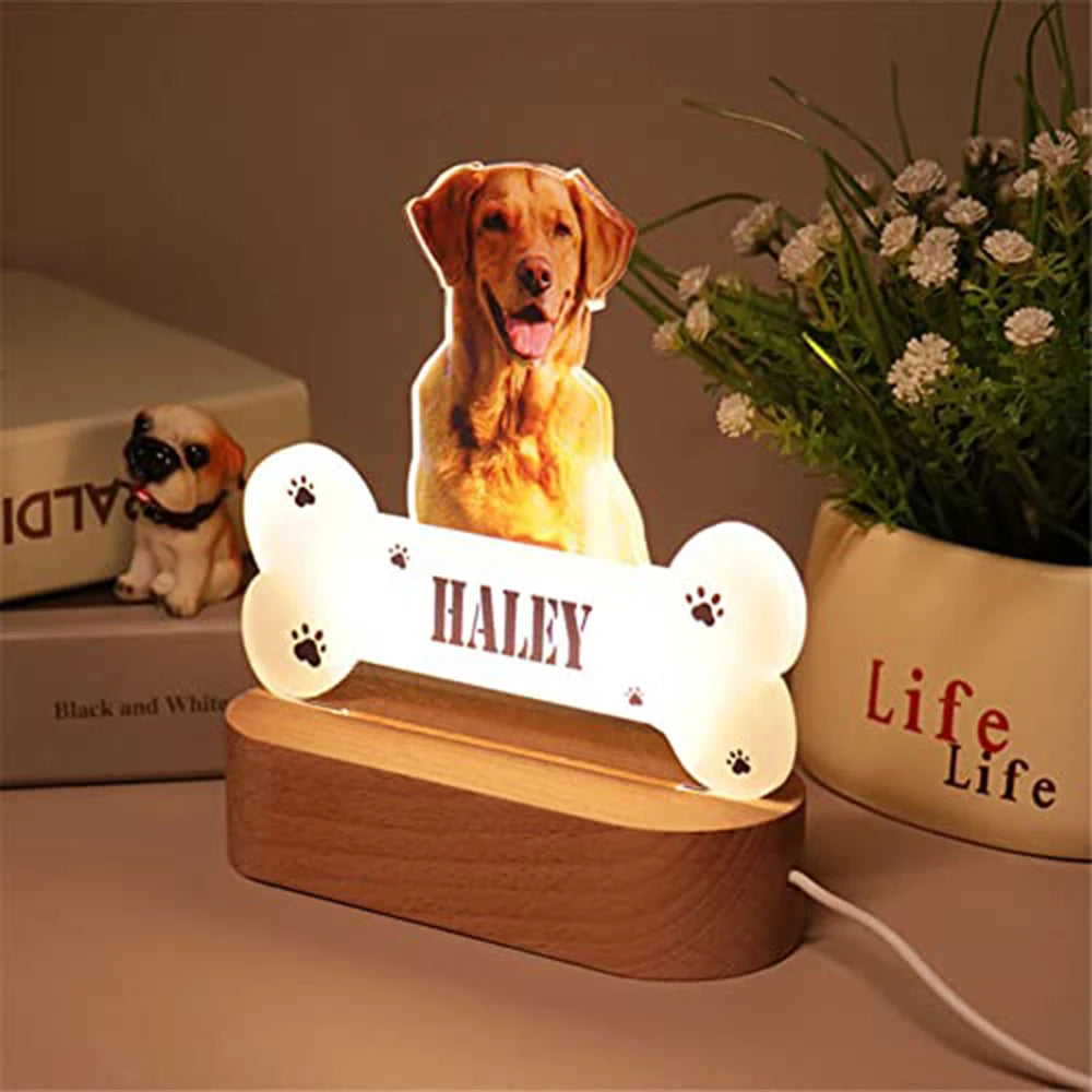 Custom Pet Photo Night Light