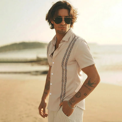 Striped Print Casual Shirt